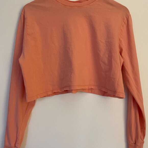 Outdoor Voices Pink Everyday Crop Long Sleeve, Size M, Good Condition - Picture 3 of 7